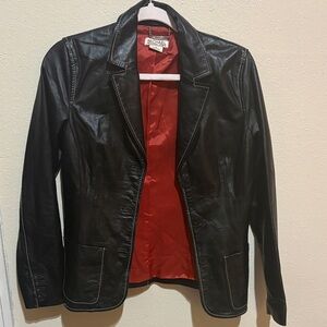 Michael Kors Black Blazer with Red Lining